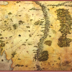 Ug Playmat The Hobbit Map - Middle-Earth