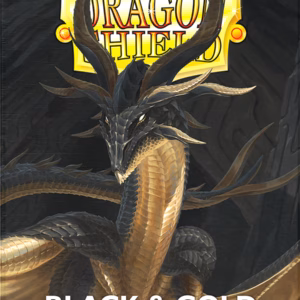 Dragon Shield Sleeves Dual Matte Black And Gold 100Ct