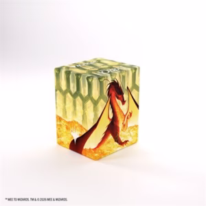 Deck Box: Magic: The Gathering - The Hobbit: Bastion Xl (80 Ct.) - Smaug The Golden